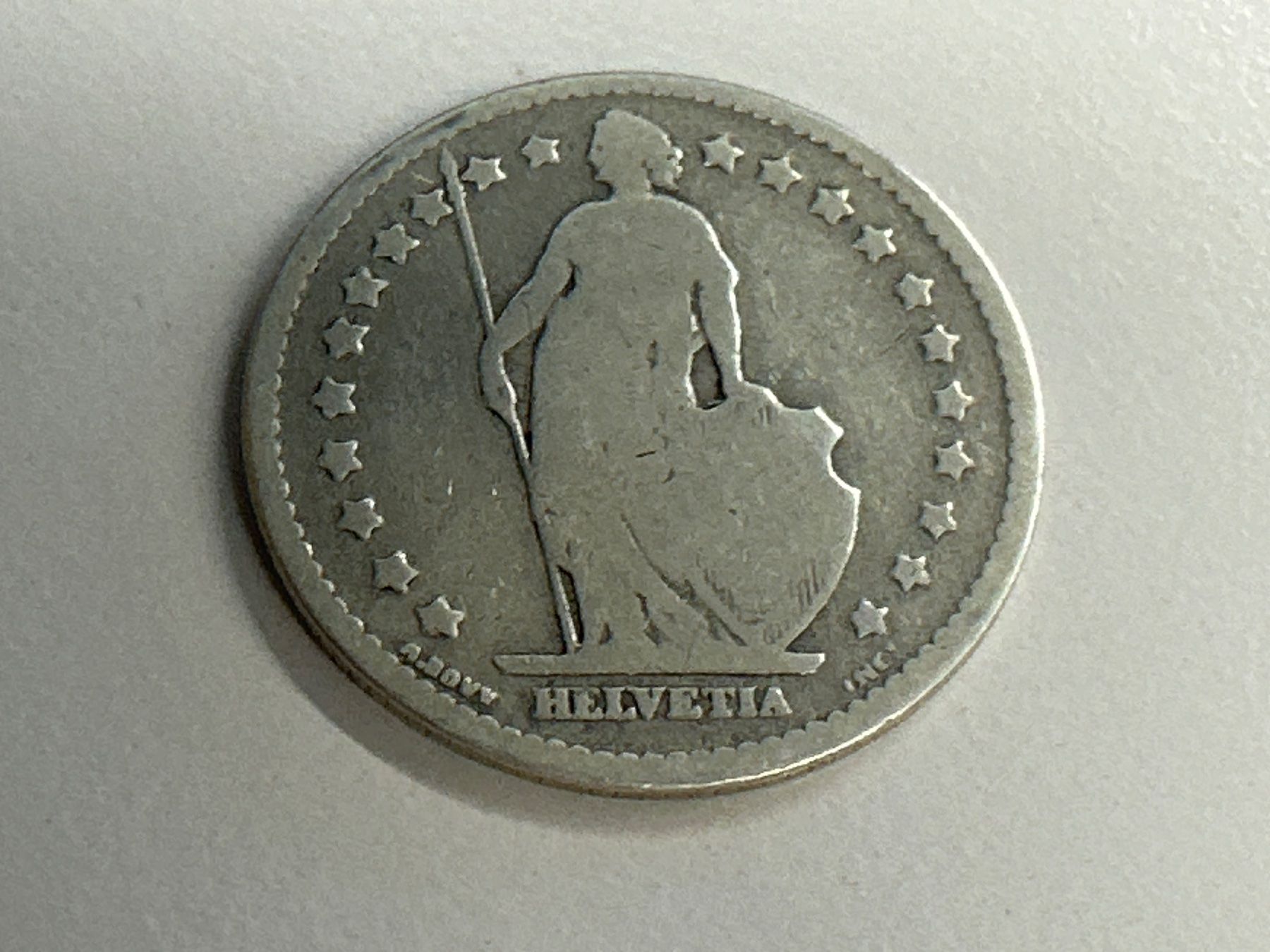 Toutes les monnaies: 1 Fr. Silber Schweiz 1876 s – D'occasion à Herisau par herau 1