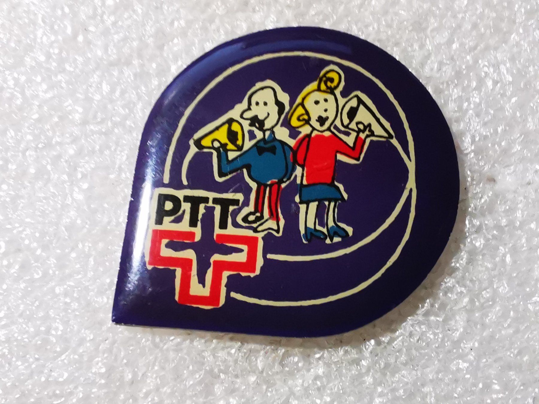 Placchette & Badge: Ansteckpin 53: PTT – Usato da Oppligen venduto da Pin-Fall-Shop