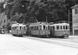 Lausanne VD TWS Tram im Tunnel Foto 15 x 10