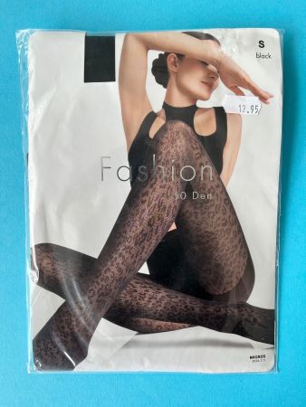 Strumpfhose Fashion Migros, Grösse S  feines Leopardenmuster