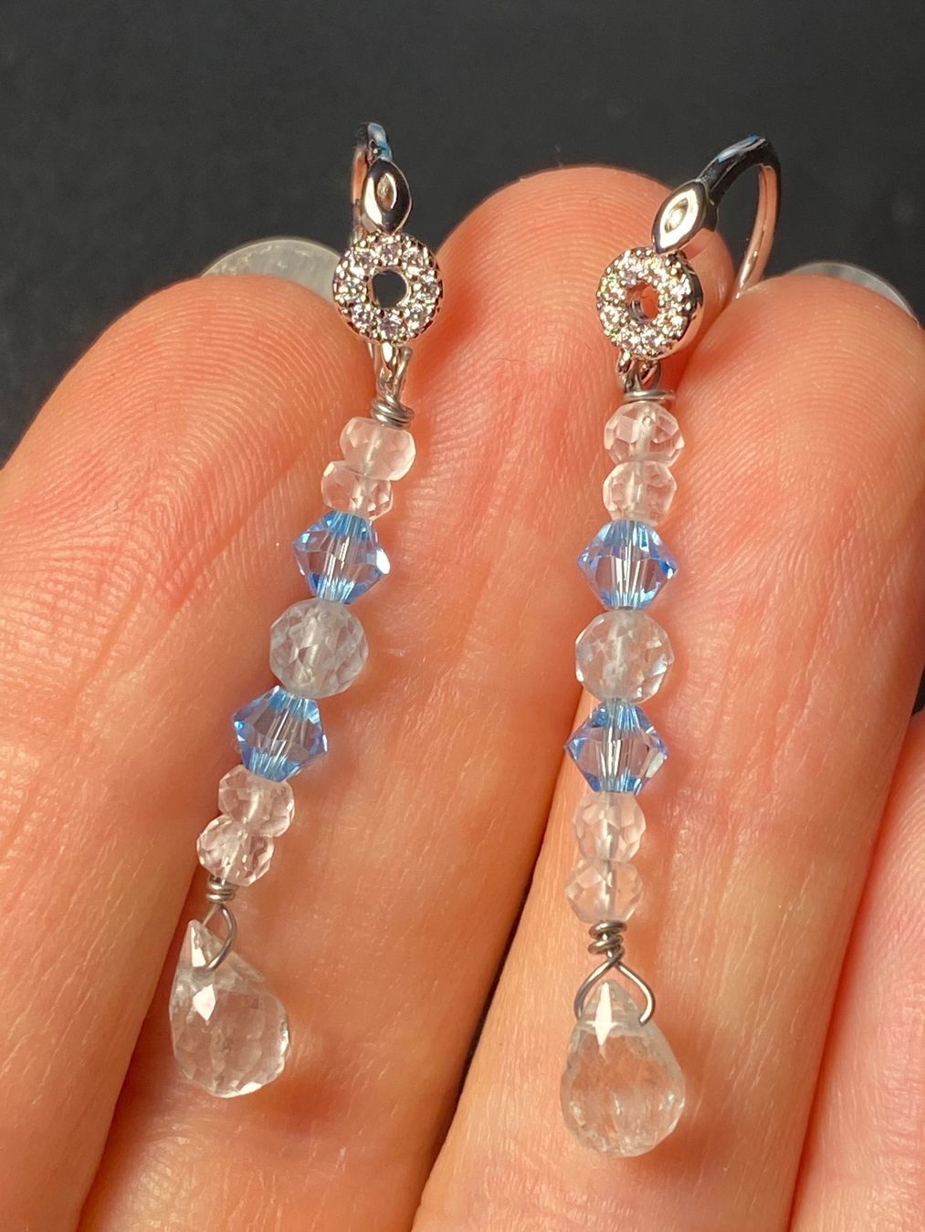 Swarovski Ohrringe & -stecker: Aquamarin, Swarovski Ohrringe NEU – Neu und originalverpackt aus Basel von Chili007 2