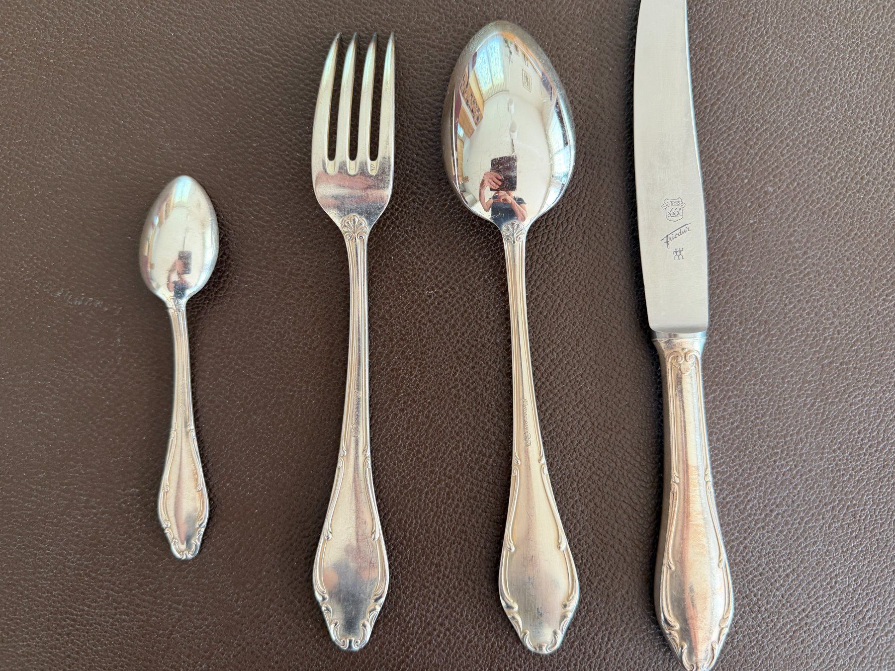 Set di posate: Versilbertes Besteck-Set 24-teilig – Usato da Dietlikon venduto da Letten1959 3