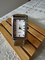 Quartz Rectangular Wristwatch Silver 