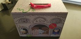 Zoo Spielset aus Holz mit Tierfiguren