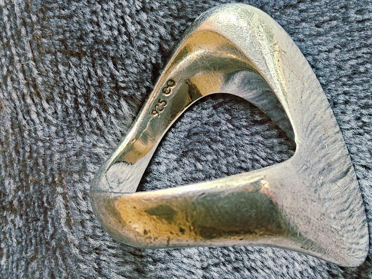 Anelli: Exzentrischer Sterling Silber Ring, Grösse 55 – Usato da Zürich venduto da SciTec 1