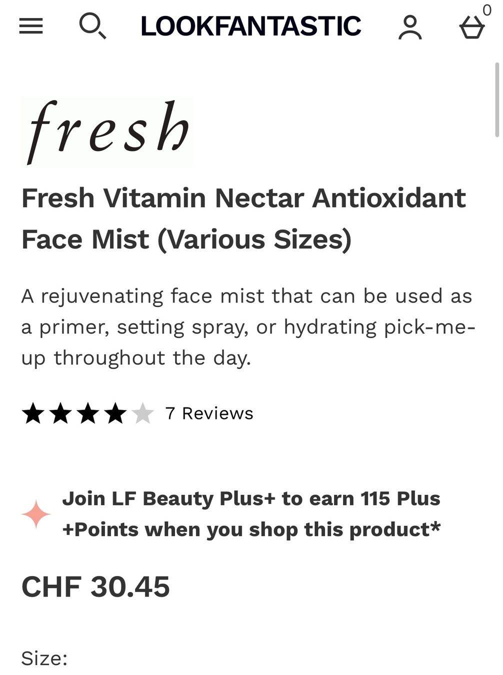 Sephora Make-up: Fresh Vitamin Nectar Antioxidant Face Mist 100ml. Neu – Nuovo e nell'imballaggio originale da Zürich venduto da deruja 6