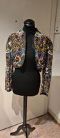 Festliche Bolerojacke mit Perlen und Stickerei, Gr. S