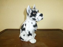 Dogge Minidogge Hundefigur Porzellan