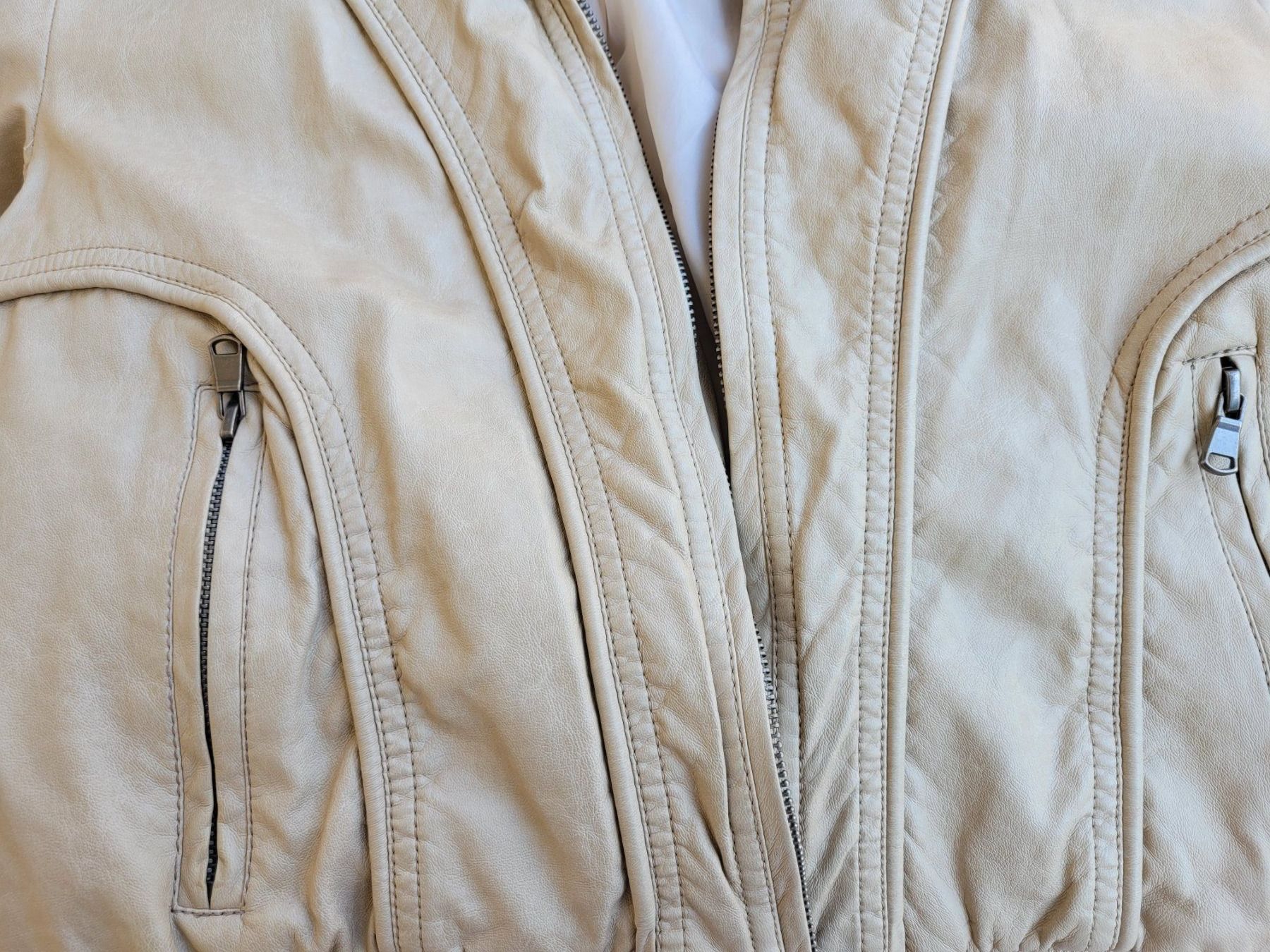 Giacche: L / 42, Kunstleder JACKE in Beige – Usato da Nottwil venduto da echtMOMO 6