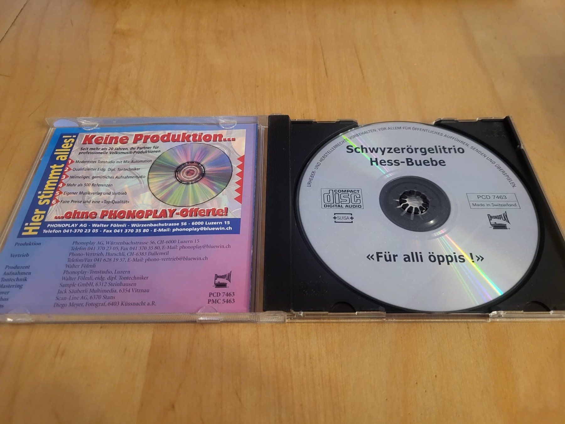 CDs: CD Schwyzerörgeli Hess-Buebe "Für alli öppis" – Gebraucht aus Urnäsch von Rteppich 1