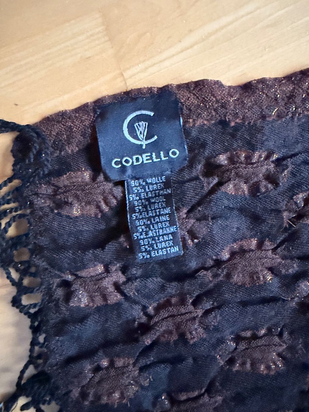 Codello Foulard & Sciarpe: Schal braun, 180cm lang – Usato da Salenstein venduto da animay 2