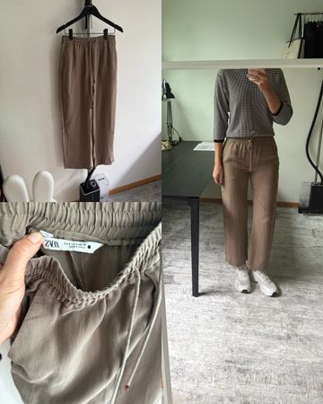 ZARA Hose Taupe / Beige – Grösse S