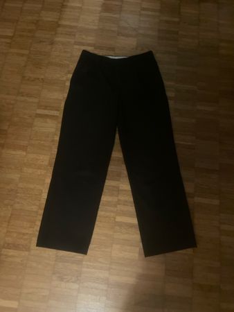 Men's Wool Dress Trousers Black Size 38R Waist 31