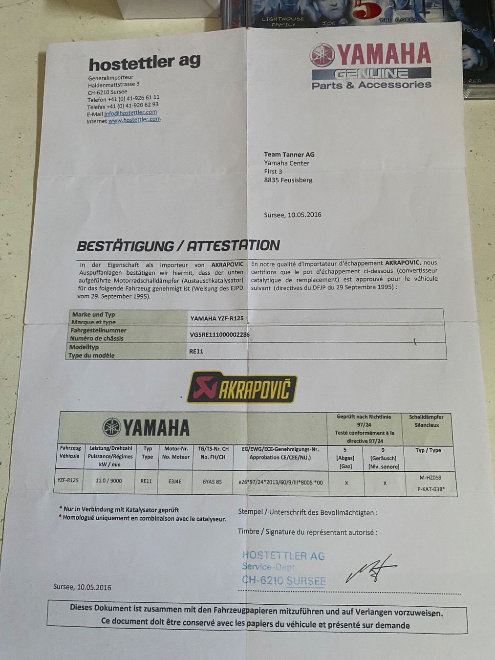 Yamaha Strasse: Yamaha YZF - R 125 / 2014 – Gebraucht aus Günsberg von kambi68 5