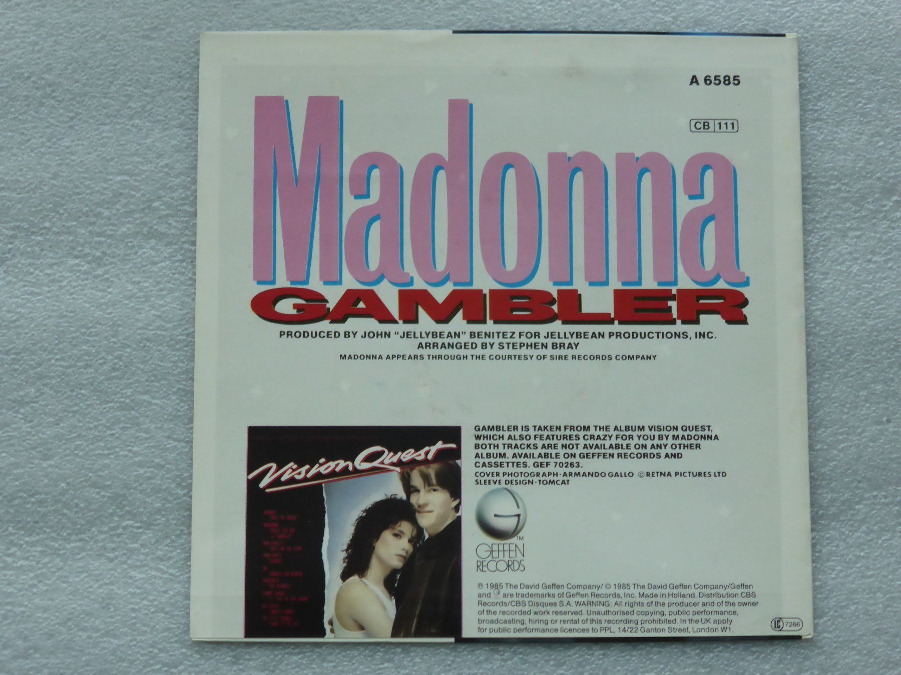 Schallplatten: Vinyl Single   MADONNA – Gebraucht aus Küssnacht am Rigi von Mondkinder 3
