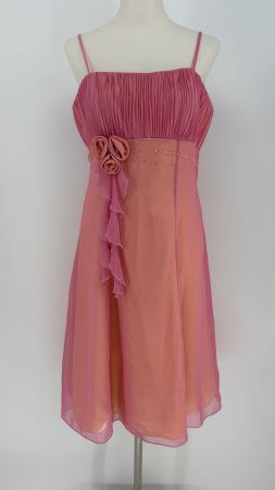 Festliches Kleid Gr. 38/40 apricot-rosa