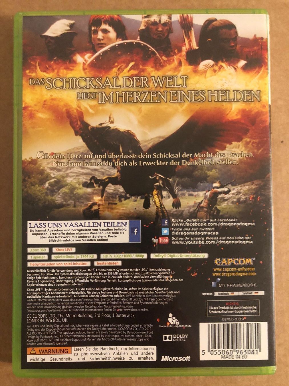 Microsoft Giochi: Dragons Dogma für Xbox 360 – Usato da Kestenholz venduto da Mad18 1