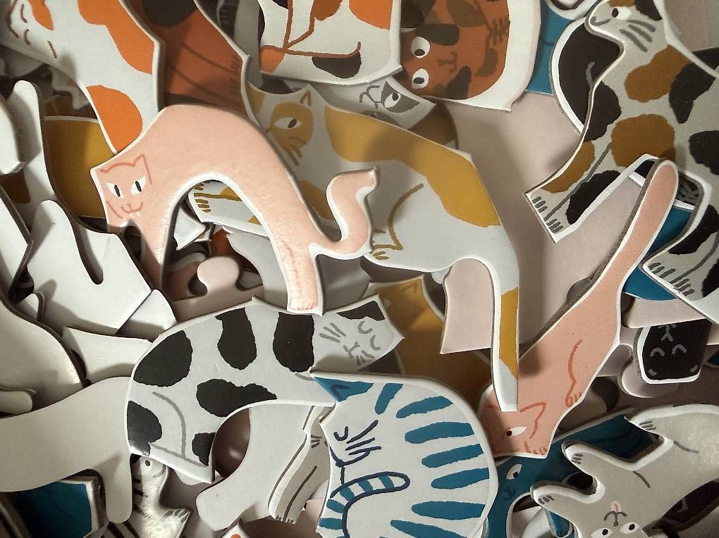 Puzzle: Puzzle 299 Katzen und ein Hund – Usato da Avegno venduto da CaVal13 2