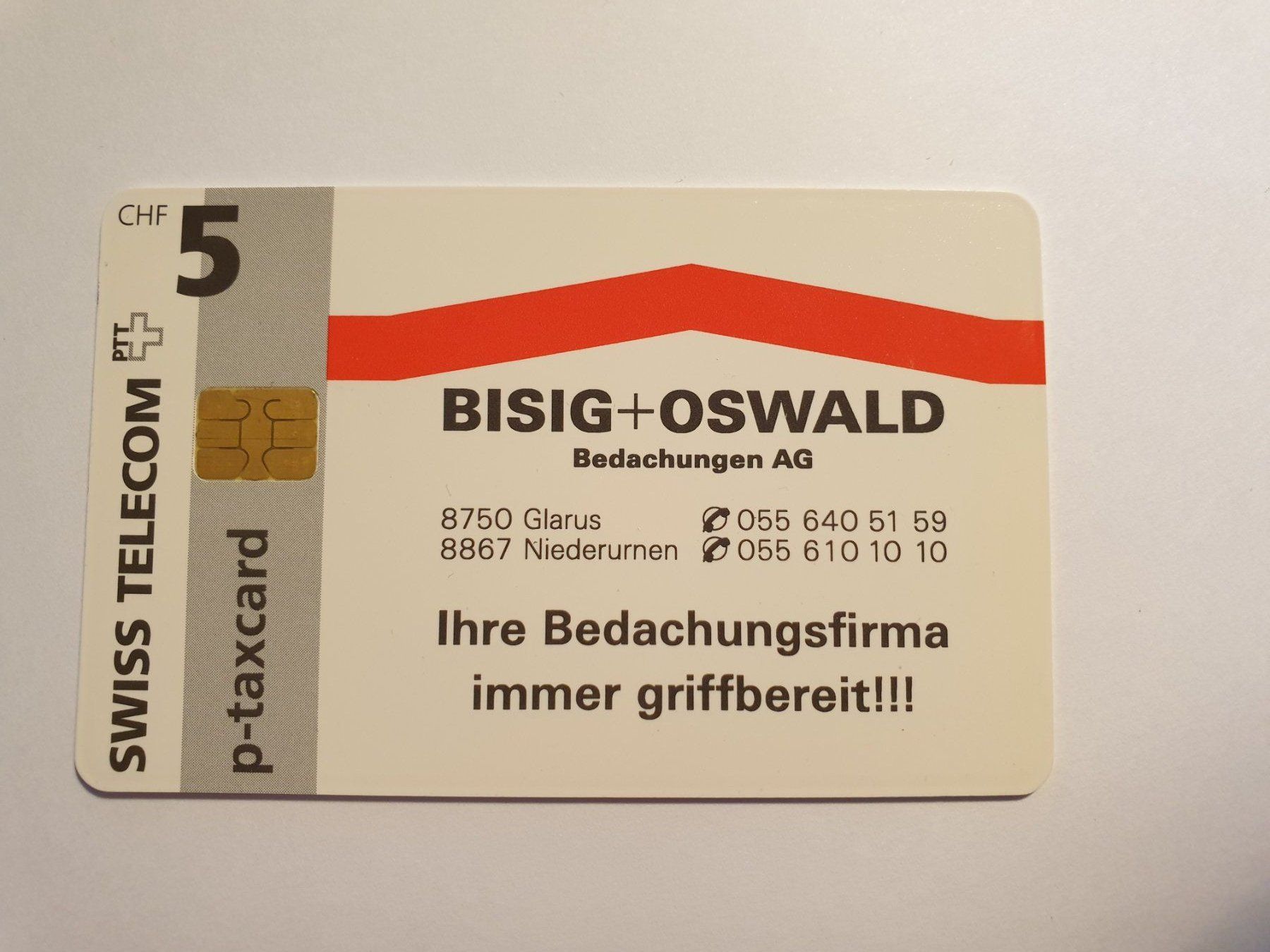 Cartes de téléphone: Bisig + Oswald – D'occasion à Rain par chesz