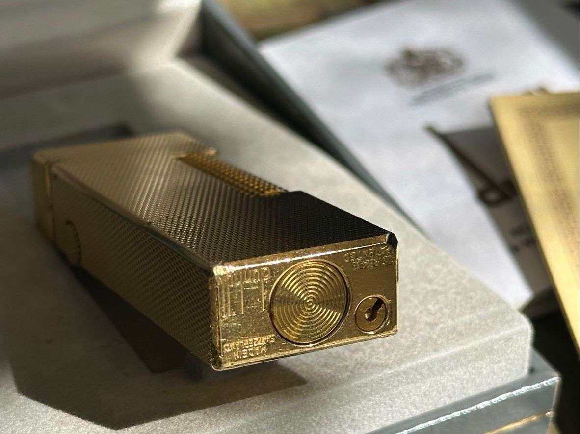 Dunhill Accendini: Dunhill Rollagas Barley, Swiss Made, box papers – Usato da Zürich venduto da RatsTreasure 7