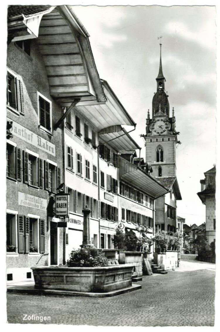 Ansichtskarten: AK Zofingen 1958 – Gebraucht aus Zürich von tol_b7c7