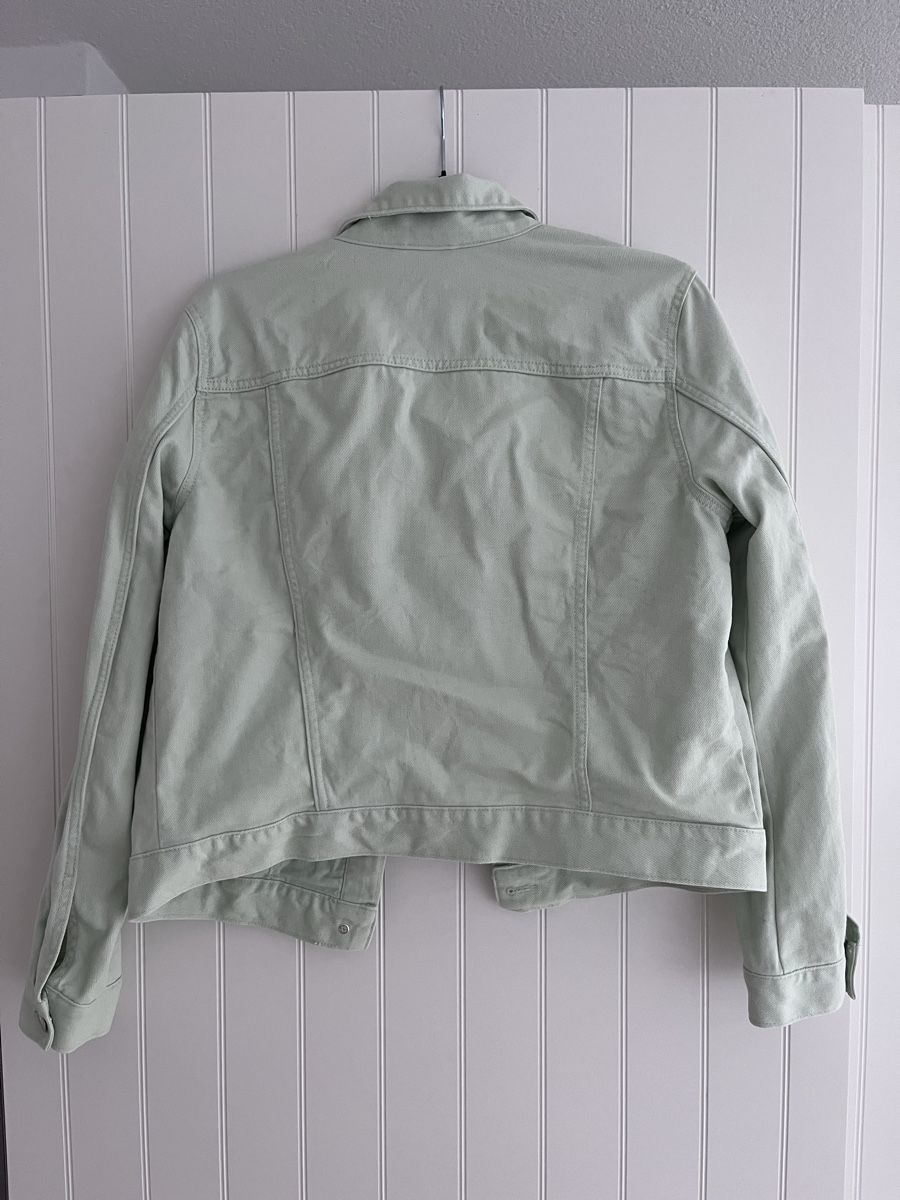 Vestes & Manteaux: Hellgrüne Jeansjacke – Neuf (Voir description) à Uttwil par kindziaks 1