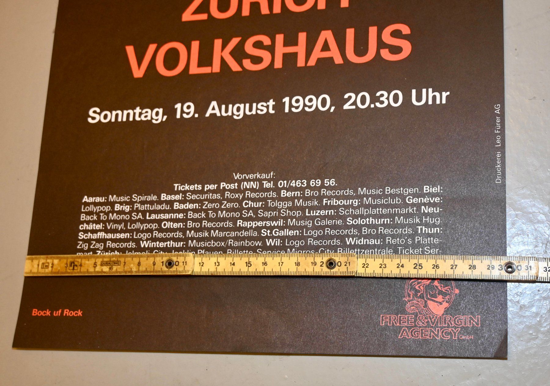Dischi in vinile: RARE EARTH Concert Poster 1990 ORGINAL – Usato da Pfaffhausen venduto da mono_rec 8