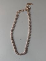 Cavigliera color Oro Rosa 20-25 cm regolabile con brillanti