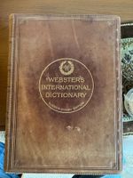 Antikes Monumental-Buch: Webster's International Dictionary