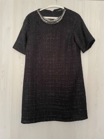 Kleid schwarz Grösse 40 Hallhuber mit Strassbesatz neuwertig