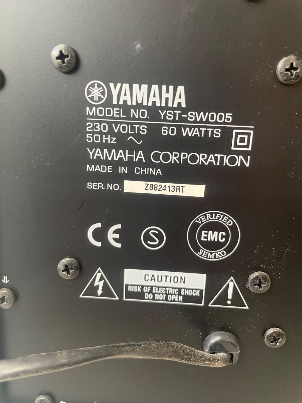 Yamaha Casse acustiche: Yamaha Subwoofer System YST SW005 – Usato da Minusio venduto da Pink222 6