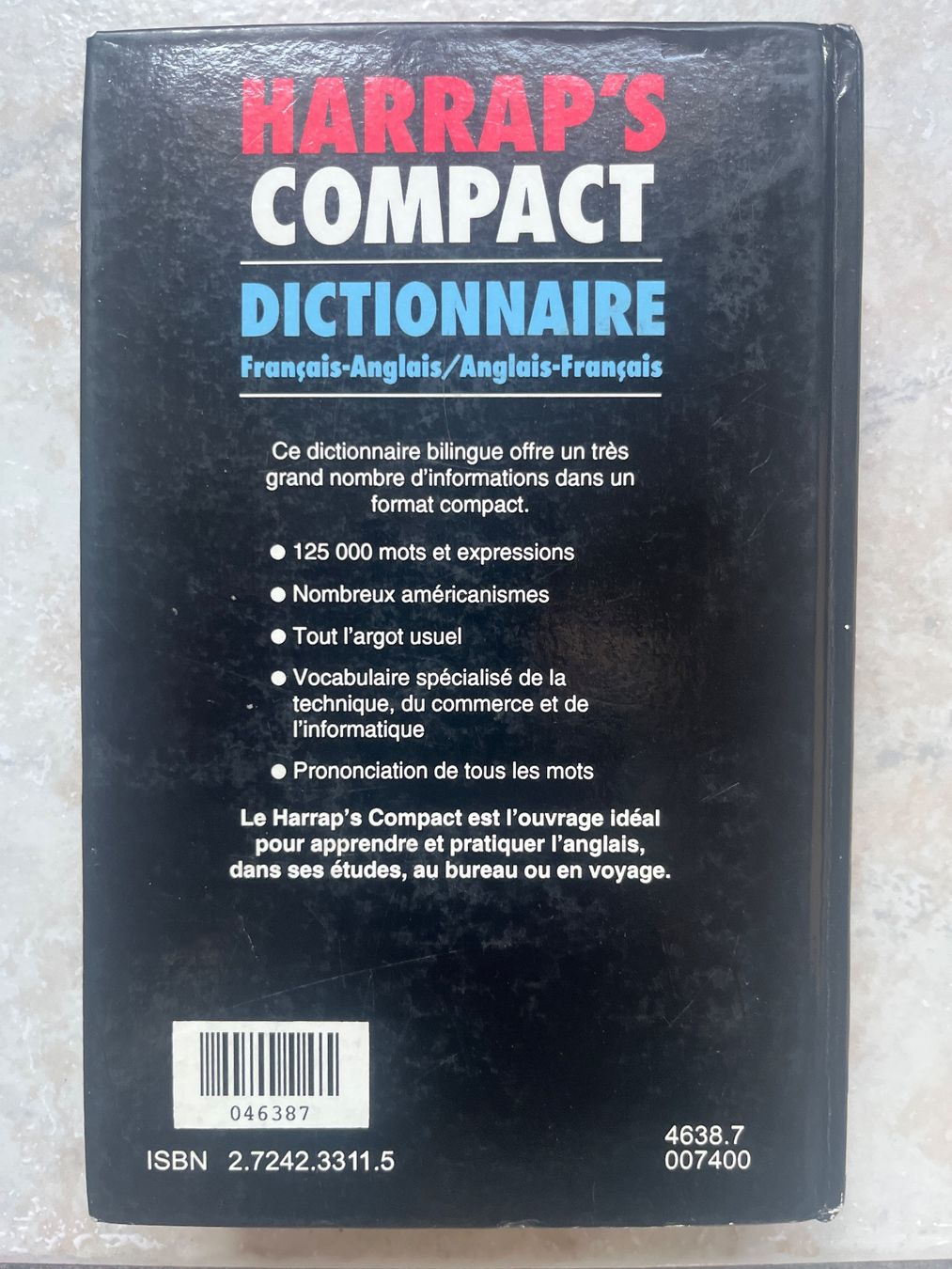 Libri: Dictionnaire HARRAP'S Compact Français-Anglais – Usato da Vernayaz venduto da Darkfrost 1