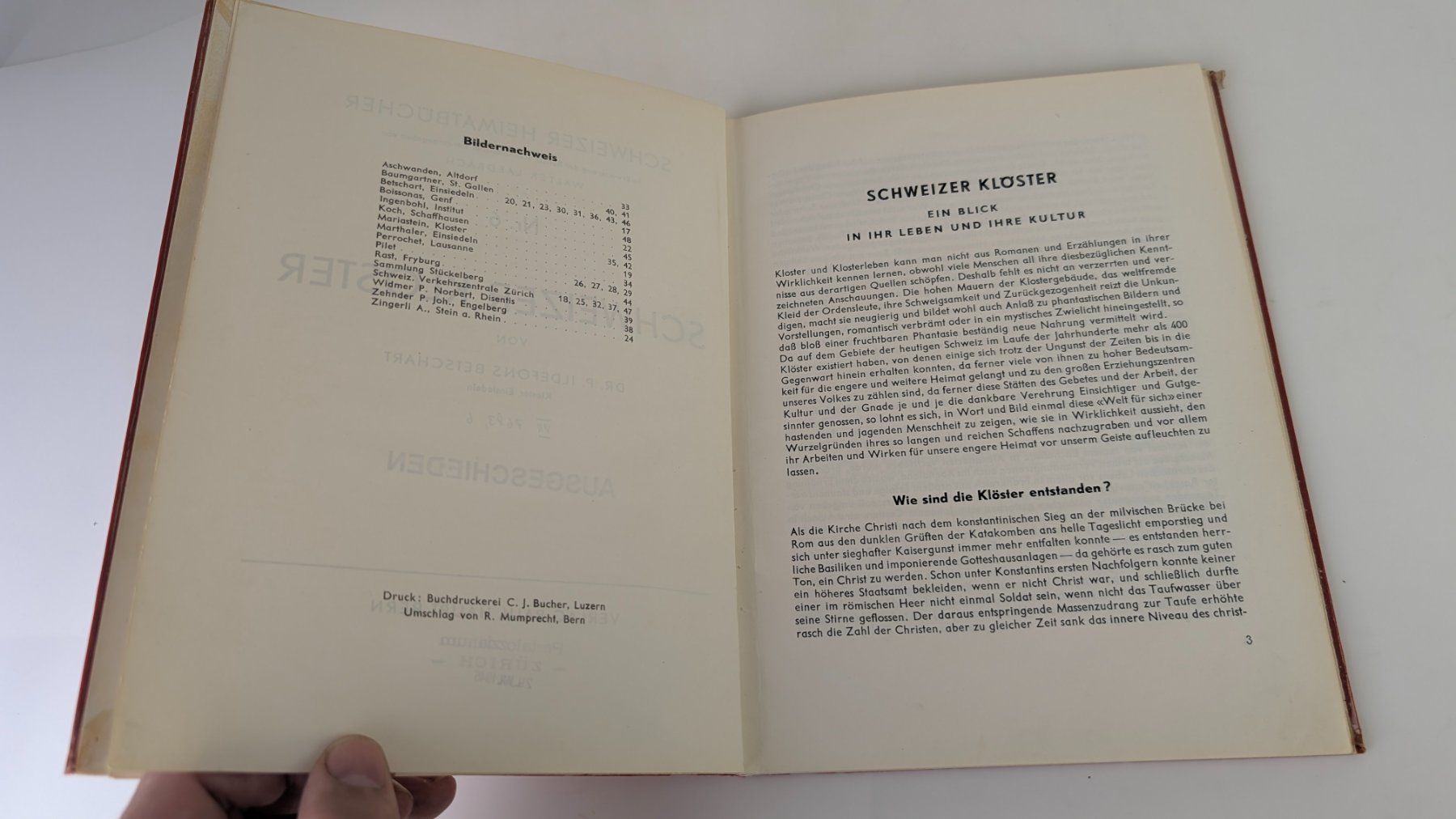 Libri: Schweizer Heimatbücher: Schweizer Klöster 1945 – Usato da Zürich venduto da axolottchen 4