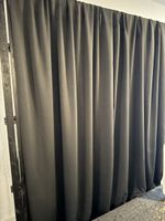 3 pieces JYSK blackout Curtain 140x300cm Dark Grey New