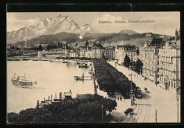 Luzern, Pilatus-Schweizerhofquai mit Str