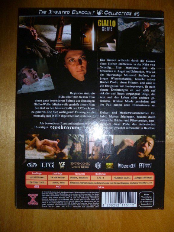 Tutti i DVDs: Solamente Nero - X-Rated - Mediabook [Blu-ray] – Usato da Zürich venduto da Gretchen 2