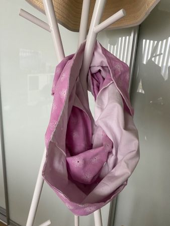 Schal Foulard Loop Handgenäht
