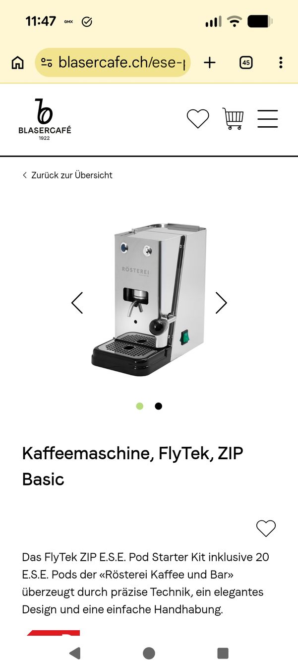 Macchine per caffè & Macchine per espresso: Kaffeemaschine FlyTek ZIP Basic gebraucht guter Zustand – Usato da Basel venduto da Lisa74 8