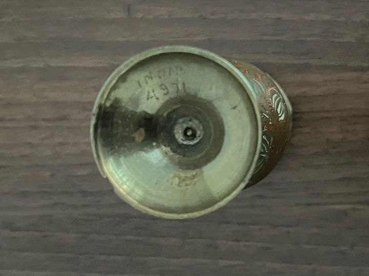 Vasen & Gefässe: Schöne Indische MESSING-MINI-VASE / Top-Zustand! – Gebraucht aus Islikon von sav_m8xk 3