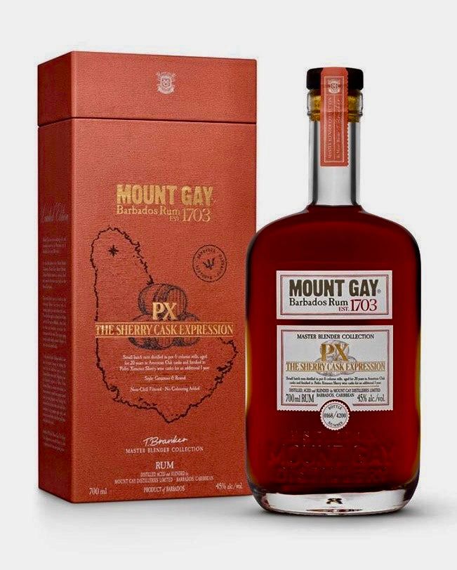 Bevande alcoliche: Mount Gay PX The Sherry Cask Expression 45% – Nuovo e nell'imballaggio originale da Nyon venduto da Vitriole