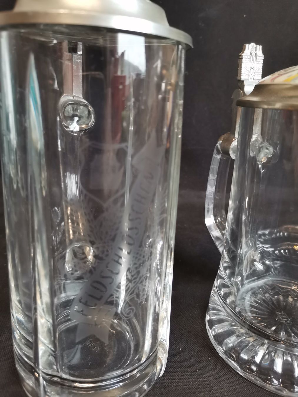 Feldschlösschen Bicchieri: Feldschlösschen Bierhumpen, Feldschlössechen Biergläser, – Usato da Wiedlisbach venduto da materialkreislauf 2