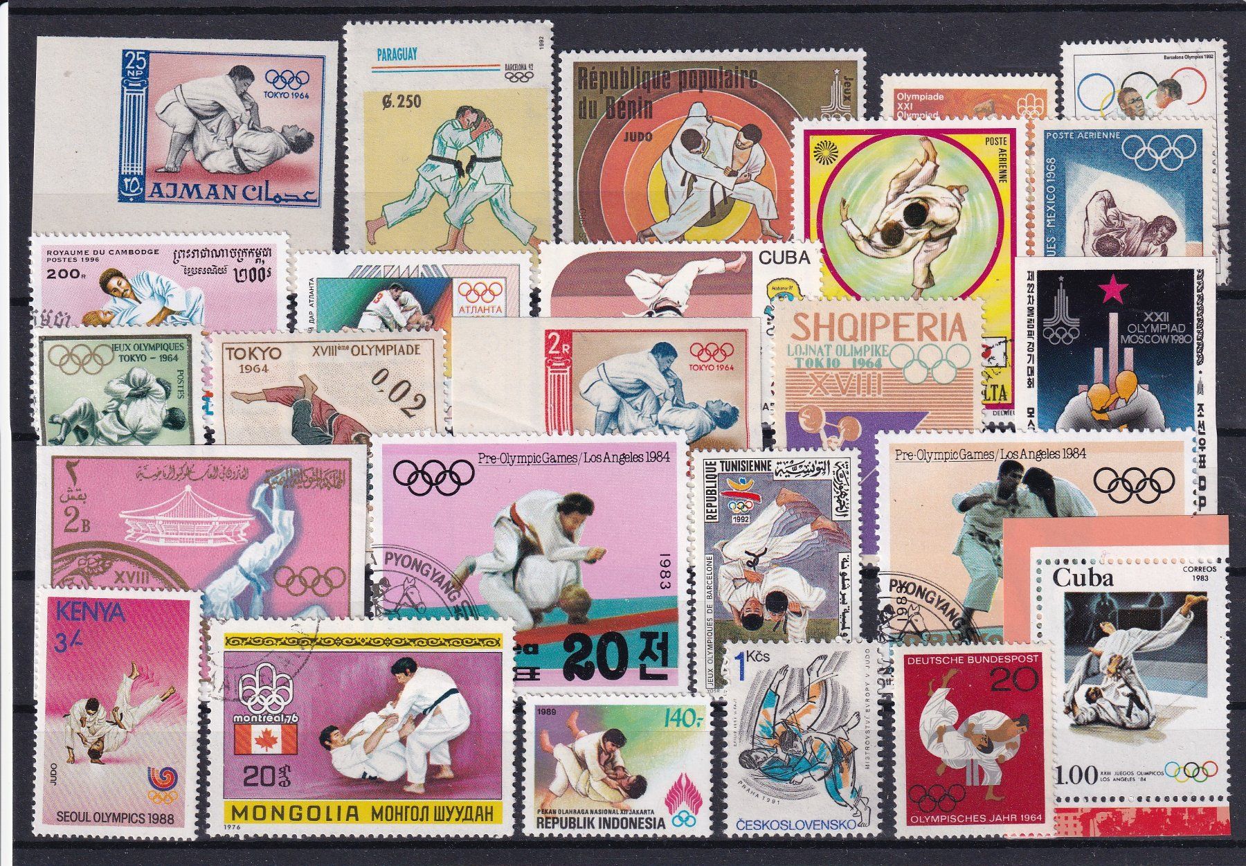 Tous les timbres: Lot Briefmarken mit Sujet Judo – Neuf (Voir description) à Birsfelden par chr_yq2g