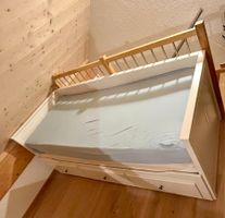 IKEA HEMNES Day-bed (White) + 2 Mattresses (80x200 cm)