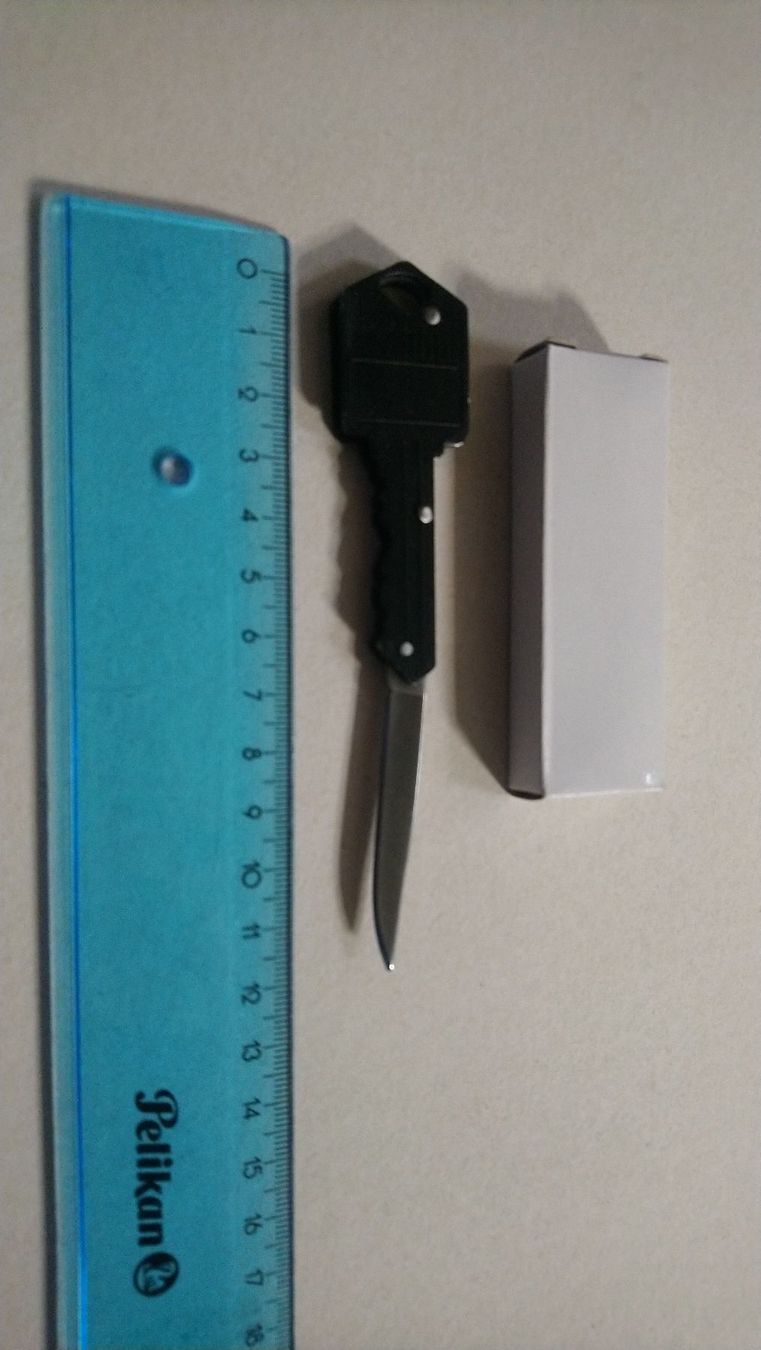 Taschenmesser: Taschenmesser Schlüssel-Messer Schwarz – Neu und originalverpackt aus Ettingen von flouleFM 1