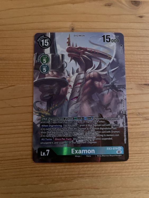 Digimon Karte: Examon EX3-074 Selten - Top Zustand! (Neu (gemäss ...