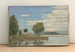 Bielersee - Ölgemälde - R. K 45’