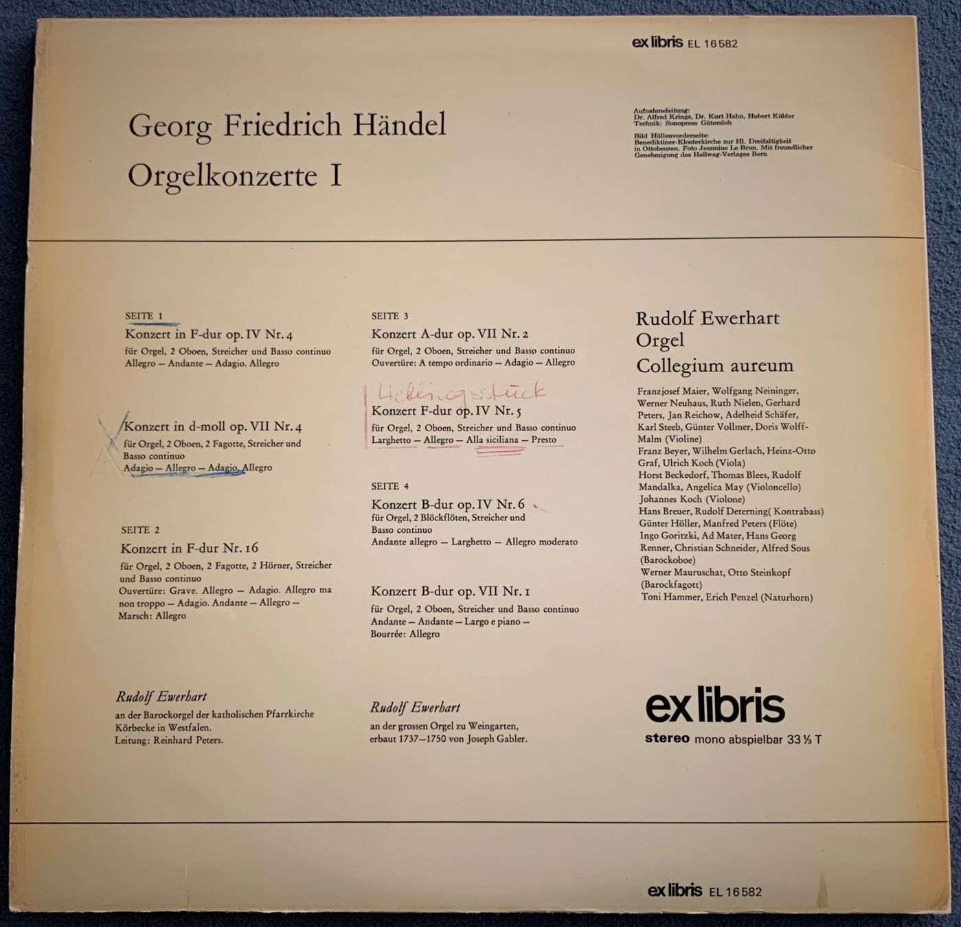 Schallplatten: Orgelkonzerte I – Gebraucht aus Spiez von martin-7973 1