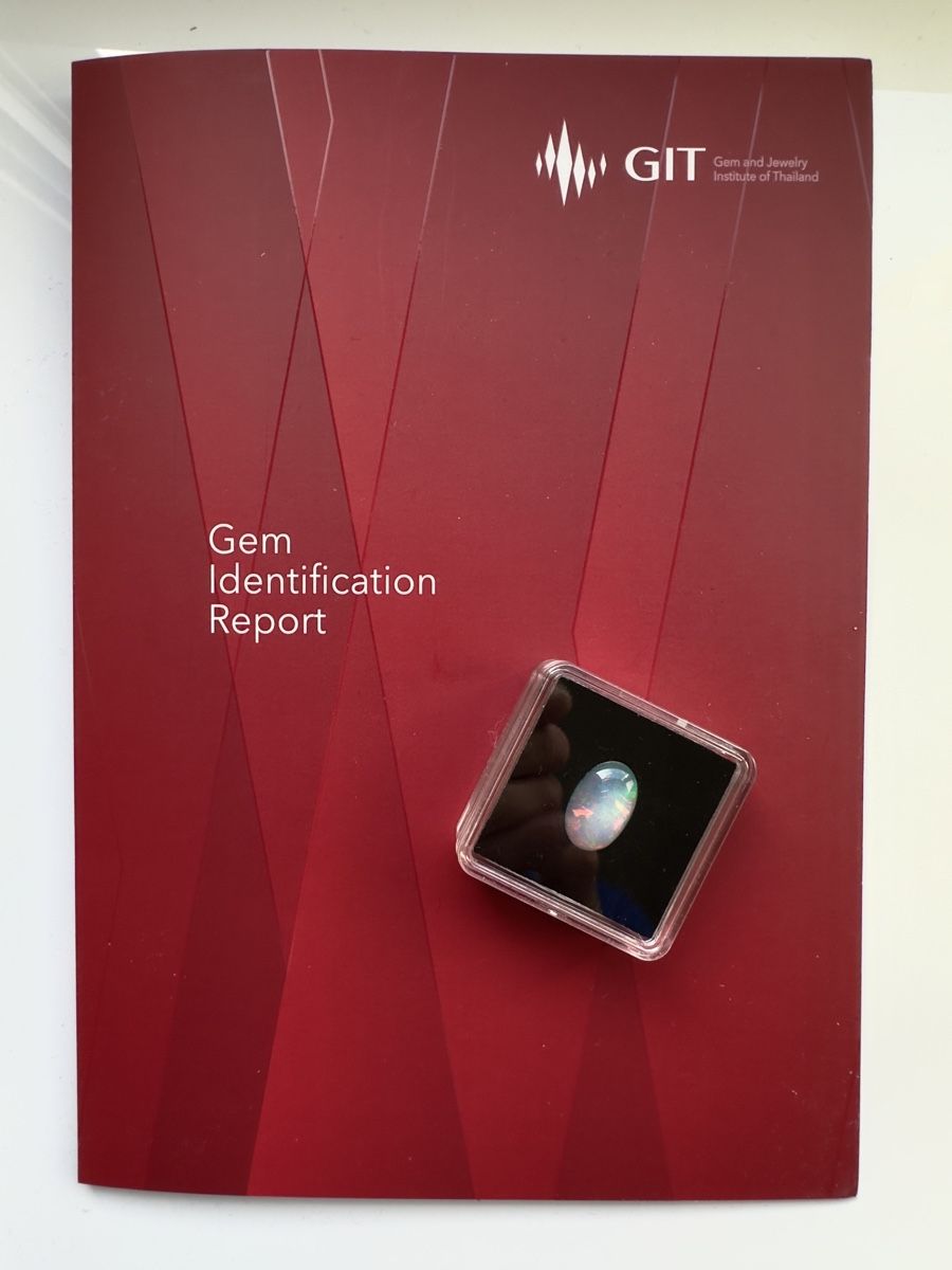 Edelsteine: 4.58 ct - Natural Opal with GIT Gem Identification Report – Neu (gemäss Beschreibung) aus Zürich von Yoohooz 9
