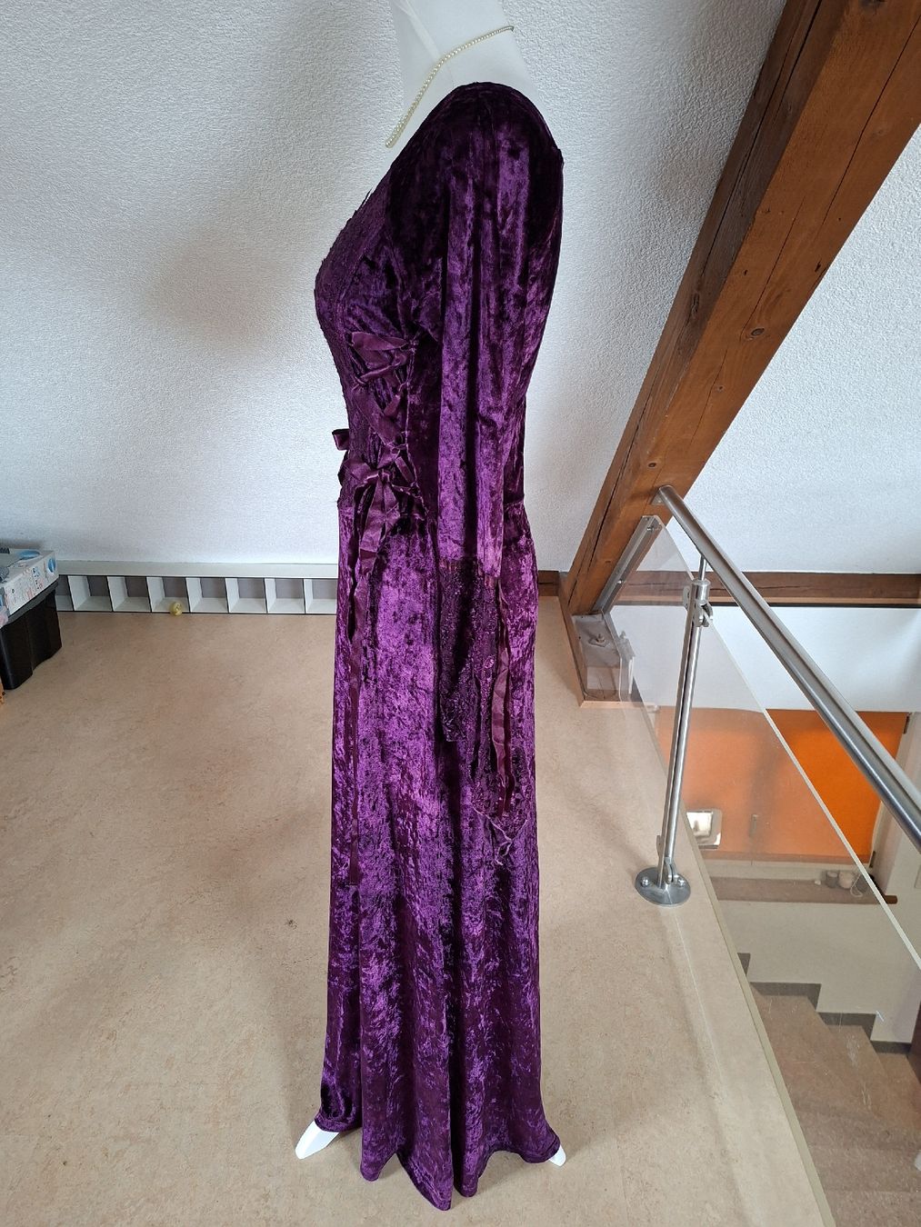 Kleider: Wunderschönes Samtkleid Lila, Gr. 1 Size Neu, Boom Baba – Neu (gemäss Beschreibung) aus Klingnau von vollmond36 1