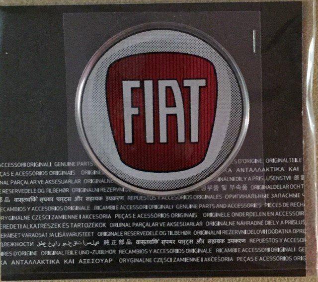 Fiat 21223 Official 3D Sticker Logo 48 mm